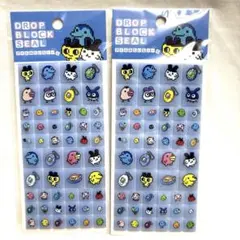 【新品】たまごっちドロップブロックシール☆青　2セット