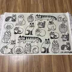 未使用品 LISA LARSON リサラーソン 猫柄 マット