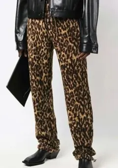 国内正規品♦新品未使用タグ付★AMIRI/ラグジュアリーレオパードジョガーパンツ