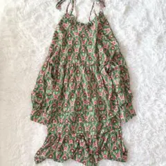 【ベルポニー】bellpony フラワープリント キャミワンピース　花柄　総柄