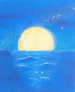 夏の海】アクリル画 F3 風景画 絵画 原画 海の絵 - メルカリ