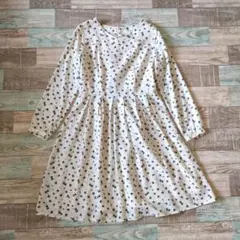 GLACIER 長袖花柄ワンピース