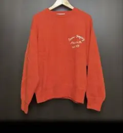 ビューティーアンドユース　エンブロイダリーロゴクルーネックプルオーバー　ニット