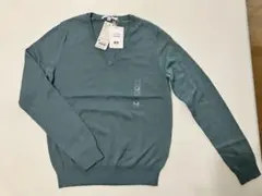 【新品・未使用】ユニクロ　コットンカシミヤVネックセーター　M