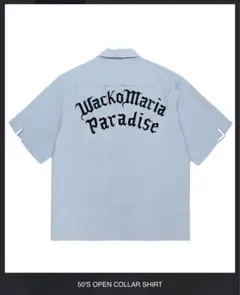 WACKO MARIA ペイズリー柄 半袖シャツ ブルー - メルカリ