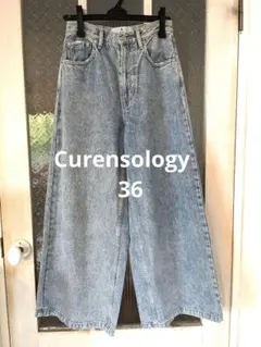 カレンソロジー　&RC グッドバギー加工デニムパンツ　サイズ36　ライトブルー