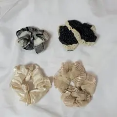 美品 シュシュ まとめ売り ヘアアクセサリー セット レディース 可愛い