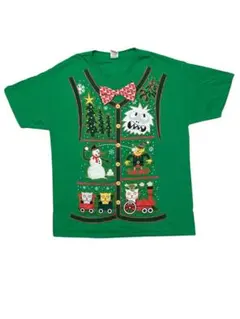 美品 vintage Tシャツ 半袖　US古着　グリーン