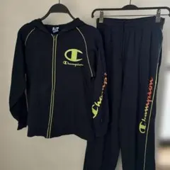 Champion フード付きジャージセット ネイビー