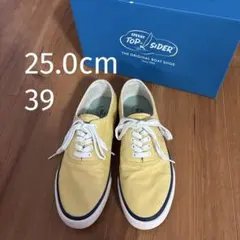 【箱付き】Sperry Top-Sider イエロー　25cmのサムネイル