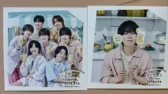 なにわ男子 渋谷店限定の 大西流星くんと集合の2枚セットです。