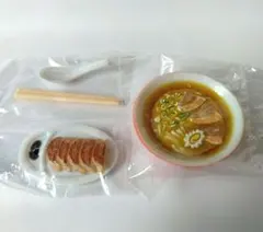 【美品】ミニチュア 喜多方ラーメン＋餃子 サッポロ✕海洋堂 みちのく物産展