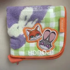 ズートピア .POUCH ニック＆ジュディ BF タオルポーチ