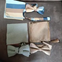 蝶ネクタイ・ポケットチーフセット