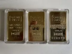 クレディ・スイス・グループ レプリカインゴット ゴールドバー 6セット