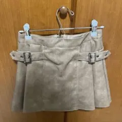 ベルト付き革スカート Sサイズ