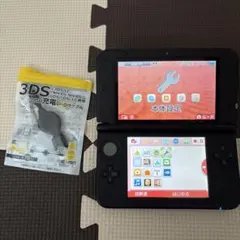 ニンテンドー3DS LL レッド 本体 USB充電ケーブル付き タッチペン無し