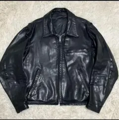 美品　ショット　642 レザージャケット　アメリカ製　キルティング