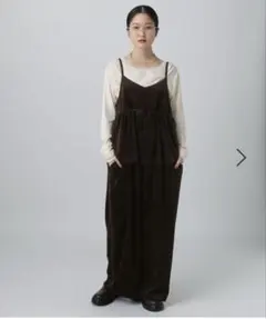 LEPSIM ベロアキャミサロペット