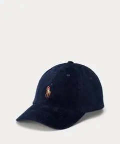 【極美品】 Ralph Lauren コーデュロイキャップ ネイビー