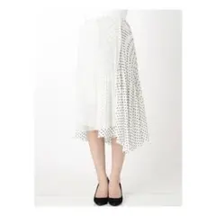 Mercuryduo/プリーツドットスカート