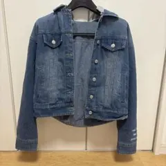 ラブトキシック　ジージャン　ジャケット　デニム　ブルー　150 フード　キッズ