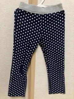 miki HOUSE ネイビー ドット柄 長ズボン 710