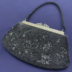 ビーズ パーティーバッグ ハンドバッグ　レトロ