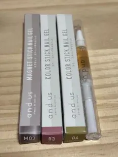 and us ネイルカラー 3本セット・ネイルオイル