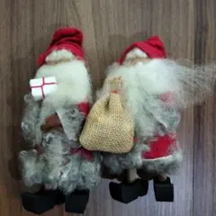 サンタクロース装飾人形2体