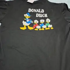 ドナルドダック Tシャツ ブラック