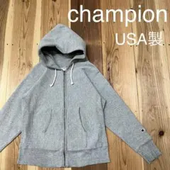 USA製 Champion リバースウィーブ 赤タグ ジップアップ 裏起毛