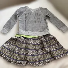 DENIM DUNGAREE 長袖ワンピース　子供用