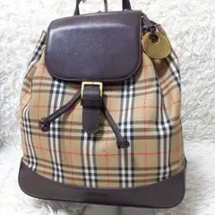 ●未使用級●　BURBERRYS　ノバチェック　リュック　バッグ　シャドウホース