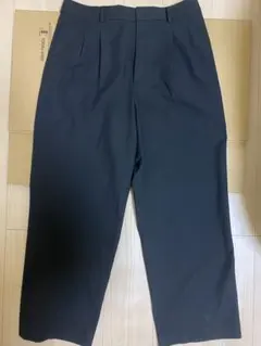 UNIQLO タックワイドパンツ　ブラック　XL 丈標準　裾上げなし