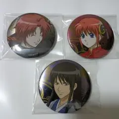 銀魂 キャラバッジコレクションセット 神威、神楽、桂小太郎 缶バッジ