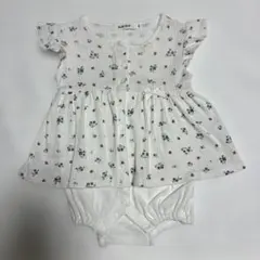 SLAP SLIP 花柄ロンパース 前開き　80サイズ