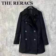 美品THE RERACSメルトンウール ダブルピーコート ブラック THE RERACS / BRITISH MELTON THE PEA COAT(DARK NAVY×GOLD) | LA
