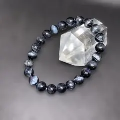 【高品質】天然石パワーストーン　ダークブルータイガーアイブレスレット　8㎜