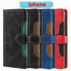 iphone　手帳型ケース　手触り◎　高級本革風　丁寧外縫い　耐衝撃　耐久性