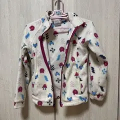 Columbia コロンビア キッズ フリースジャケット Mサイズ　総柄