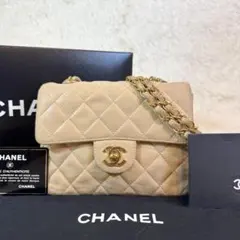⭐️（人気）【CHANEL】シャネル ミニマトラッセ ベージュ ラムスキン 
