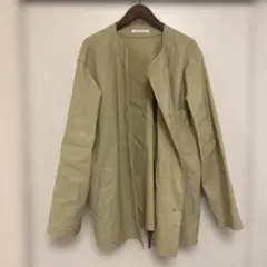 【レア美品】ギャルリーヴィ ビスコースリネンストレッチ ノーカラージャケットのサムネイル
