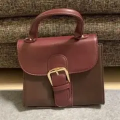 ナイスクラップ ブラウンとワインレッドのハンドバッグ
