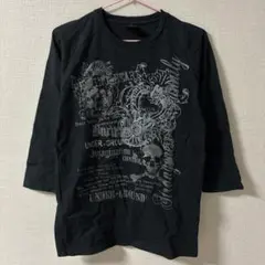Beaumere /スカルプリント 七分袖カットソー 黒 Mのサムネイル