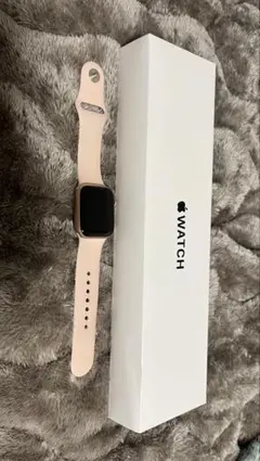 【ジャンク品】Apple Watch 本体 ピンク シリコンバンド