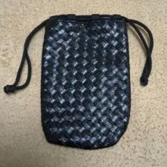 スマホポーチ　黒　合皮