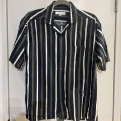 UNITED ARROWS LTD. 半袖シャツ S ネイビー/ホワイト