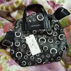 CECIL McBEE ロゴプリント ショルダーバッグ