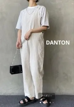 新品タグ付☆ DANTON コットンリネン　サロペット　オーバーオールのサムネイル